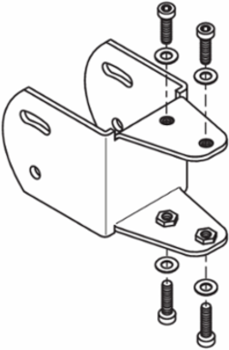 Mirror Mounting Angle 2BF SMA 80-2, Metal Film, 105 g