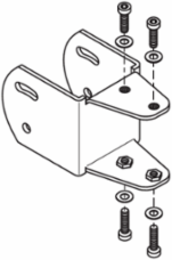 Mirror Mounting Angle 2BF SMA 80-2, Metal Film, 105 g