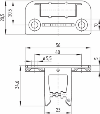 Safety Switch with Magnetic Latch, 52 mm x 90 mm x 30 mm, IP67