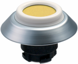 NDT Pushbutton Switch, IP67/IP69K, Yellow, 3 Contact Elements, 22.3 mm Mounting