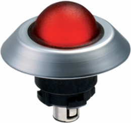NMERT Illuminated Signal 44.5 mm Diameter, Red Dome, IP67/IP69K