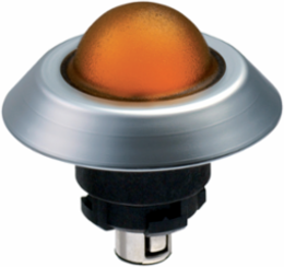 NME - Illuminated Signal with 44.5mm Diameter, IP67 Protection, Yellow Dome