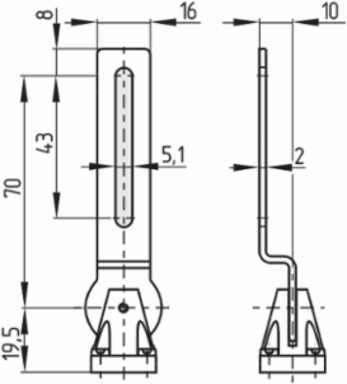 Safety Switch T4C 236-11Z-M20, 30 mm x 88.5 mm x 30 mm, IP67, 1 NC Contact