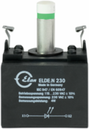 Light Terminal Block with Integrated LED, 250 VAC, 60 mm Depth, IP20