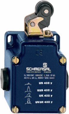 UK 432Y-M20 Position Switch, 62 mm x 80 mm x 50 mm, IP65, Metal Enclosure
