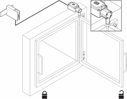 Hinge Safety Switch, IP67, 65.3 mm Length, 107 mm Height, 265 g Weight
