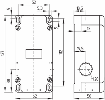 Medium-Duty Position Switch with Metal Enclosure, 62 mm x 127 mm x 50 mm