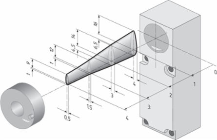 Magnetic Safety Sensor BNS 333-01YD-M20, 90 mm Height, IP65 Protection