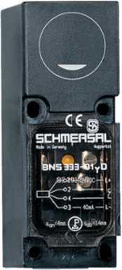 BNS 333-01YU-M20 Magnetic Safety Sensor, 90 mm Height, IP65, 1 Safety Contact