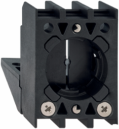 Mounting Flange for Position Switches, 42 mm Depth, 29 mm Width, Black