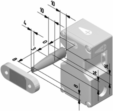 Magnetic Safety Sensor BNS 16-12ZD, 52 mm x 90 mm x 32 mm, IP67