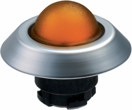 NML Illuminated Signal 44.5 mm Diameter, IP67, Yellow