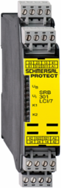 Safety Relay Module, 24VAC/DC, 3 Safety Contacts, IP40, 121 mm Depth