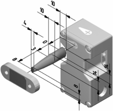 Safety Sensor BNS 16 ST1-AS D, 40 mm x 90 mm x 39 mm, IP67, AS-Interface