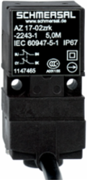 Safety Switch with Separate Actuator, 5 m Cable, IP67, 30 mm x 60 mm x 30 mm