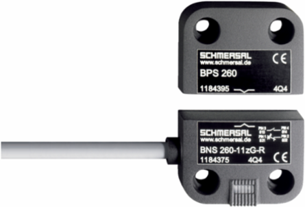 Magnetic Safety Sensor BNS 260-02/01Z-L, 26 mm x 36 mm, IP67, 0.4 A