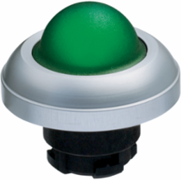 RMLHGN Illuminated Signal Light, 39.5 mm Diameter, IP65, Silver and Green