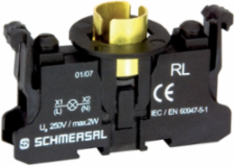 Light Terminal Block, 250 VAC, Bayonet Mounting, IP20, 46 mm Length