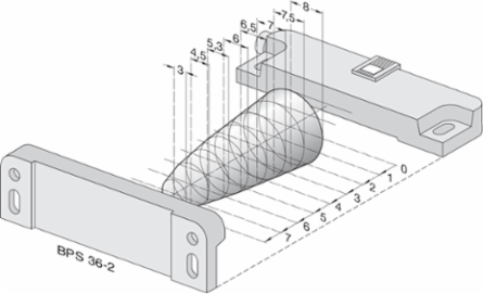 Magnetic Safety Sensor BNS 36-02/01Z-ST-L, 88 mm x 25 mm x 13 mm, IP67