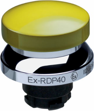 EX-RDP40GB Ex-Zone Mushroom Button Switch, 125g, 4mm Stroke, Round Design