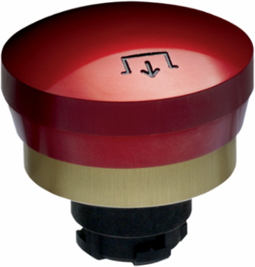 Emergency Stop Latching Pushbutton 45 mm Diameter, IP65, Aluminium