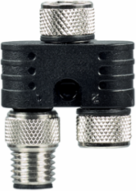 BNS-Y-02 Y-Adapter, M8 Thread, 10 mm Length, IP67, 23.5 mm Width