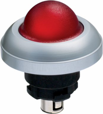 RMEHRT Illuminated Signal, 25 mm Dome, IP65, Aluminium Front Ring