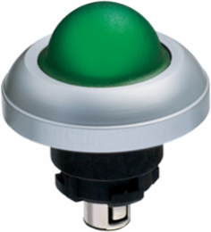 RMEHGN High-Calotte Illuminated Signal Light, 39.5 mm Diameter, IP65, Green