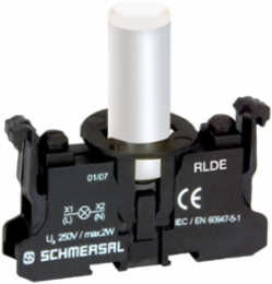 White LED Light Terminal Block, 10 mm Width, 46 mm Length, 24 VAC/DC