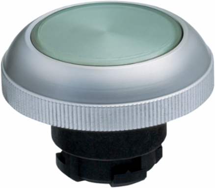 EX-RDMGN Push Button Green Round Switch, Stainless Steel, 4 mm Actuating Stroke, Ex-Zone 1 and 21