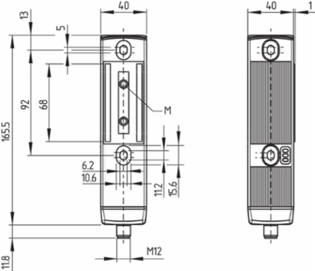 MZM 100 ST-AS REMAP Safety Switch with Integrated AS-Interface, 40 mm Width