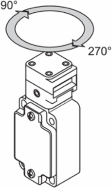 Safety Switch AZ 3350-03ZK, IP67, 40.5 mm x 114 mm x 38 mm, 3 Safety Contacts