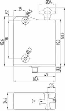 AZM300 Solenoid Interlock with M12 Connector, IP69, 1,500 N Holding Force