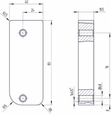 AZM300 Solenoid Interlock with RFID, 120 mm Length, 550 g Weight, IP67/IP69 Protection