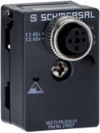 M12 Socket Passive Bus Distributor, 2 Poles, IP67, 28 mm x 35 mm x 41 mm