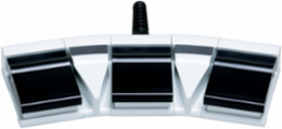 NKF3 Foot Switch, Triple-Pedal Design, IP67, 2 m Cable, 351 mm Wide