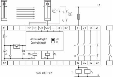 Safety Monitoring Module with 3 Safety Contacts, IP54, 24V AC/DC