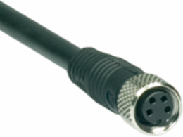 Magnetic Safety Sensor, 4-Pole, 5 Meter Cable, IP65/IP67, Black