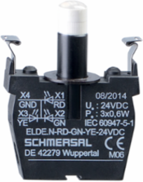 LED Light Terminal Block 24 VDC, Depth 60 mm, Width 10 mm, Gross Weight 23 g