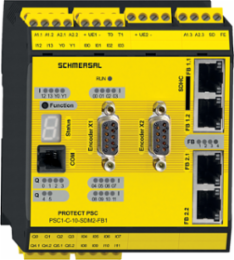 Safety Controller PSC1-C-10 with 14 Inputs, 2 Outputs, 90 mm Width