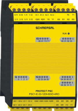 Safety Controller PSC1 with 6 Digital I/O, 24 VDC, 2,000 mA, 100 mm Height