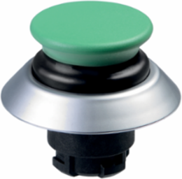 Mushroom Button Switch, 22.3 mm Mounting Diameter, IP67/IP69K, Green