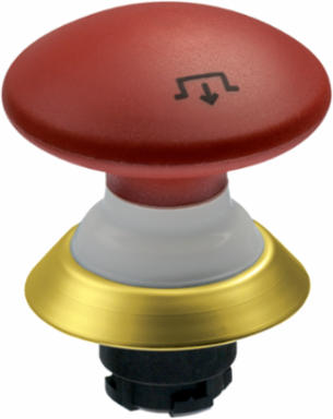 Emergency Stop Pushbutton with Latching, 22.3 mm Mounting Diameter, IP67/IP69K