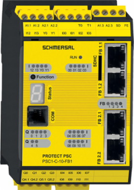 Safety Controller PSC1-C-10 with 14 Inputs, 4 Outputs, 24 VDC