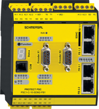 Safety Controller PSC1-C with 14 Inputs, 2 Outputs, and IP20 Protection