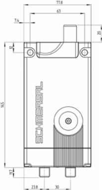 AZM400 Solenoid Interlock, Rated Voltage 24 VDC, 10,000 N Holding Force
