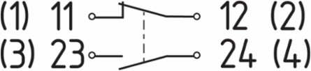 Pull-Wire Switch with IP67 Protection, 116 mm Height, Silver Contacts