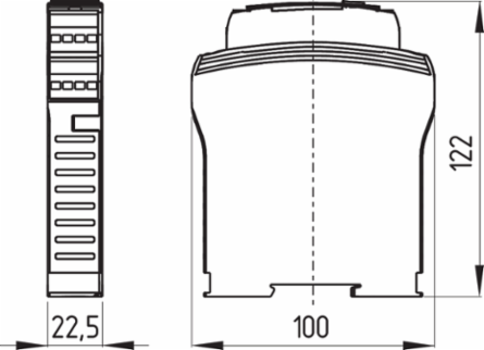 Safety Monitoring Module SRB200EXi-1A, 2 Safety Contacts, 100 mm Height, IP54