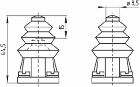 Light Position Switch, 40 mm x 120.5 mm, IP65, Plunger Actuating Element