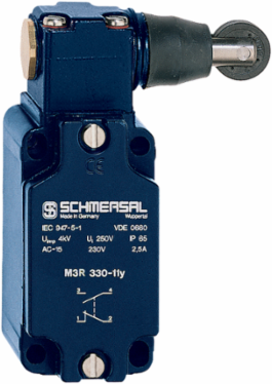 M3R Light Position Switch, 40 mm x 76 mm x 40 mm, Roller Plunger, IP65
